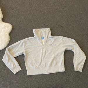 Prince Heather Gray Women's Half-Zip Sweater